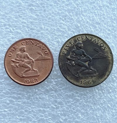 全场一元起拍 世界钱币散币场 第11期 菲律宾60年代铜币