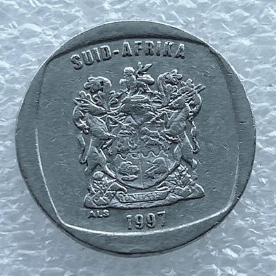 全场一元起拍 世界钱币散币场 第11期 1997年南非1兰特 羚羊