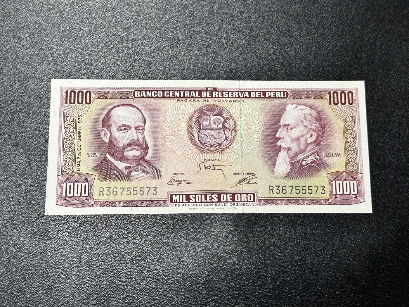 《外钞收藏家》第二百八十八期（连拍第一场） 秘鲁1000 全新UNC