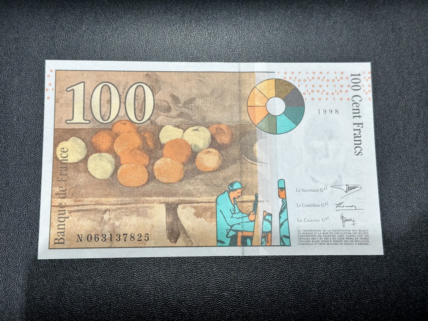 《外钞收藏家》第二百八十八期（连拍第一场） 1998年法国末版100法郎 全新UNC