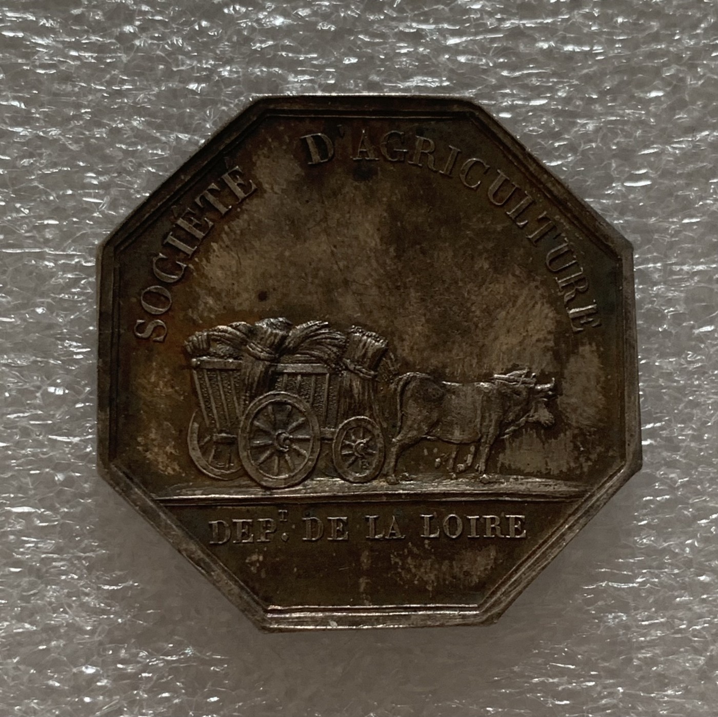 瓶子🏺第102期拍卖会  法国1828年农业女神JETON银质八角