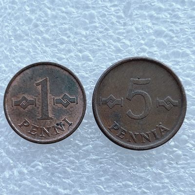 全场一元起拍 世界钱币散币场 第11期 芬兰60年代