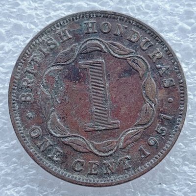 全场一元起拍 世界钱币散币场 第11期 英属洪都拉斯1951年1分铜币，乔治六世