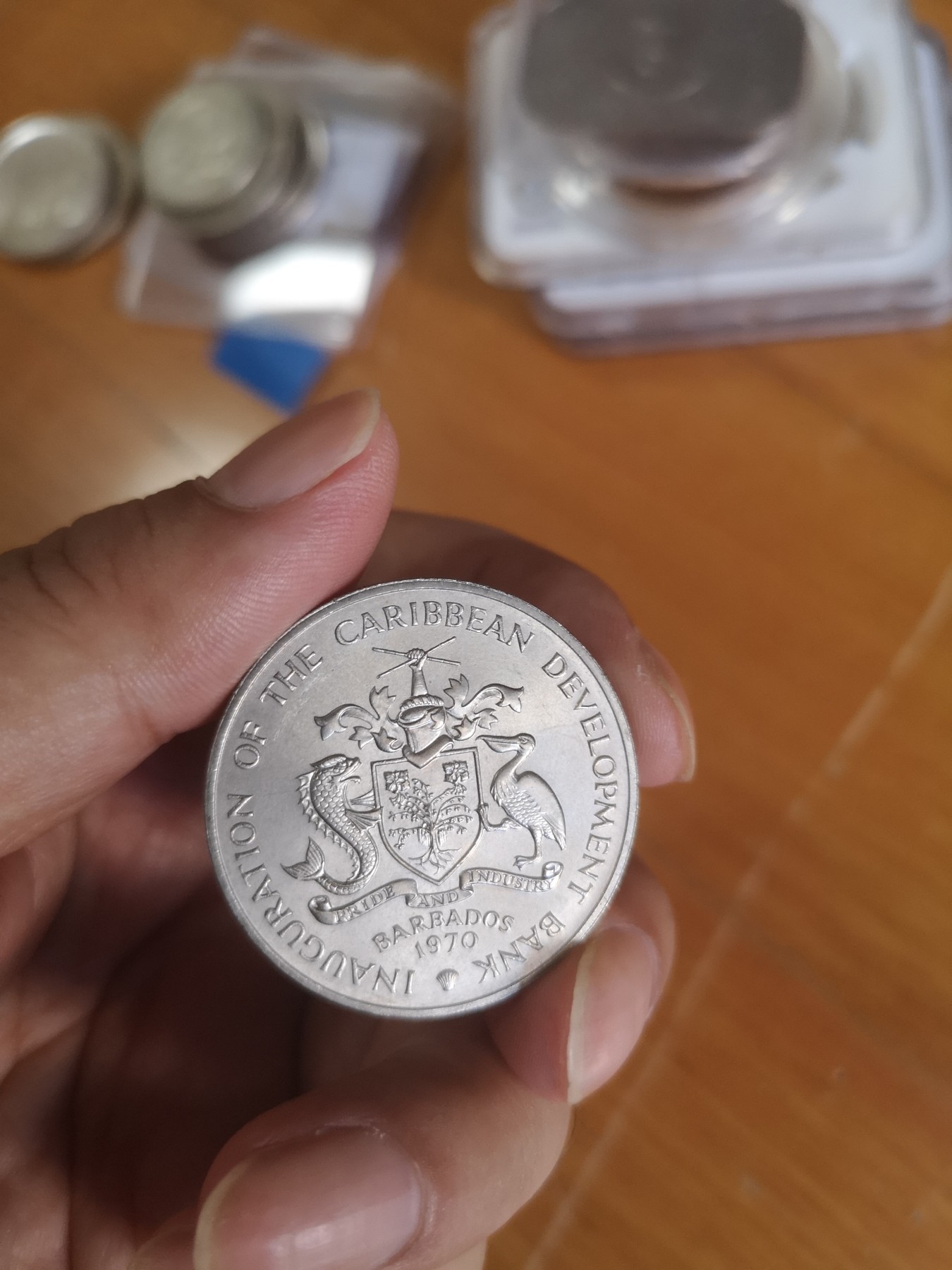 长老汇第24场老银币拍卖 1970巴巴多斯FAO香蕉币4元镍币