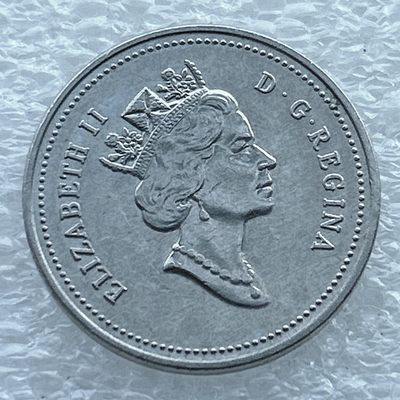 全场一元起拍 世界钱币散币场 第11期 加拿大 伊丽莎白二世高冠版 海狸5分镍币