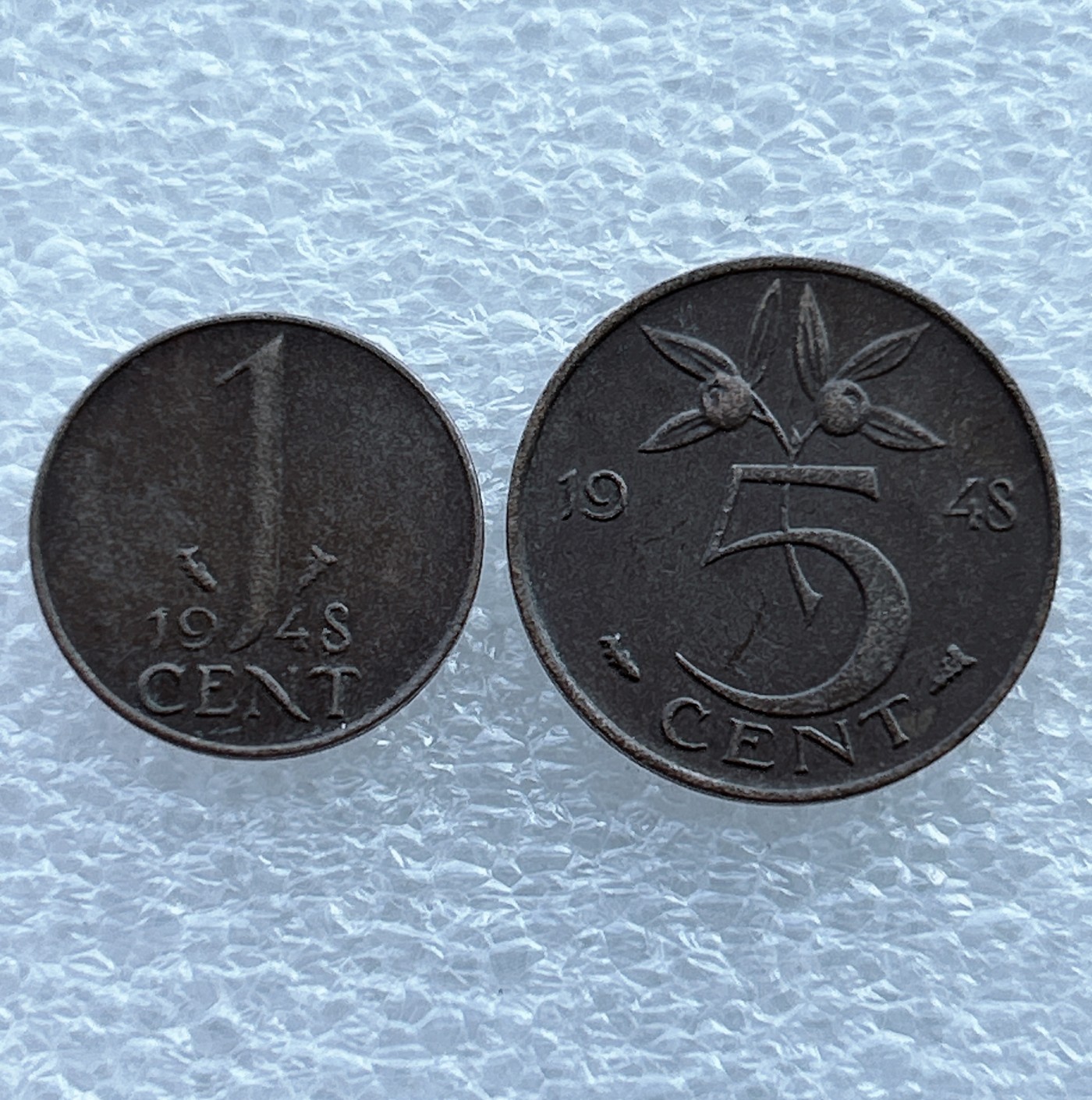 全场一元起拍 世界钱币散币场 第11期 1948年荷兰 朱莉安娜女王