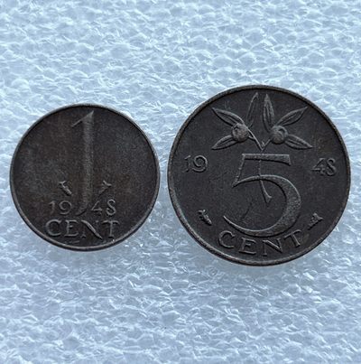 全场一元起拍 世界钱币散币场 第11期 1948年荷兰 朱莉安娜女王