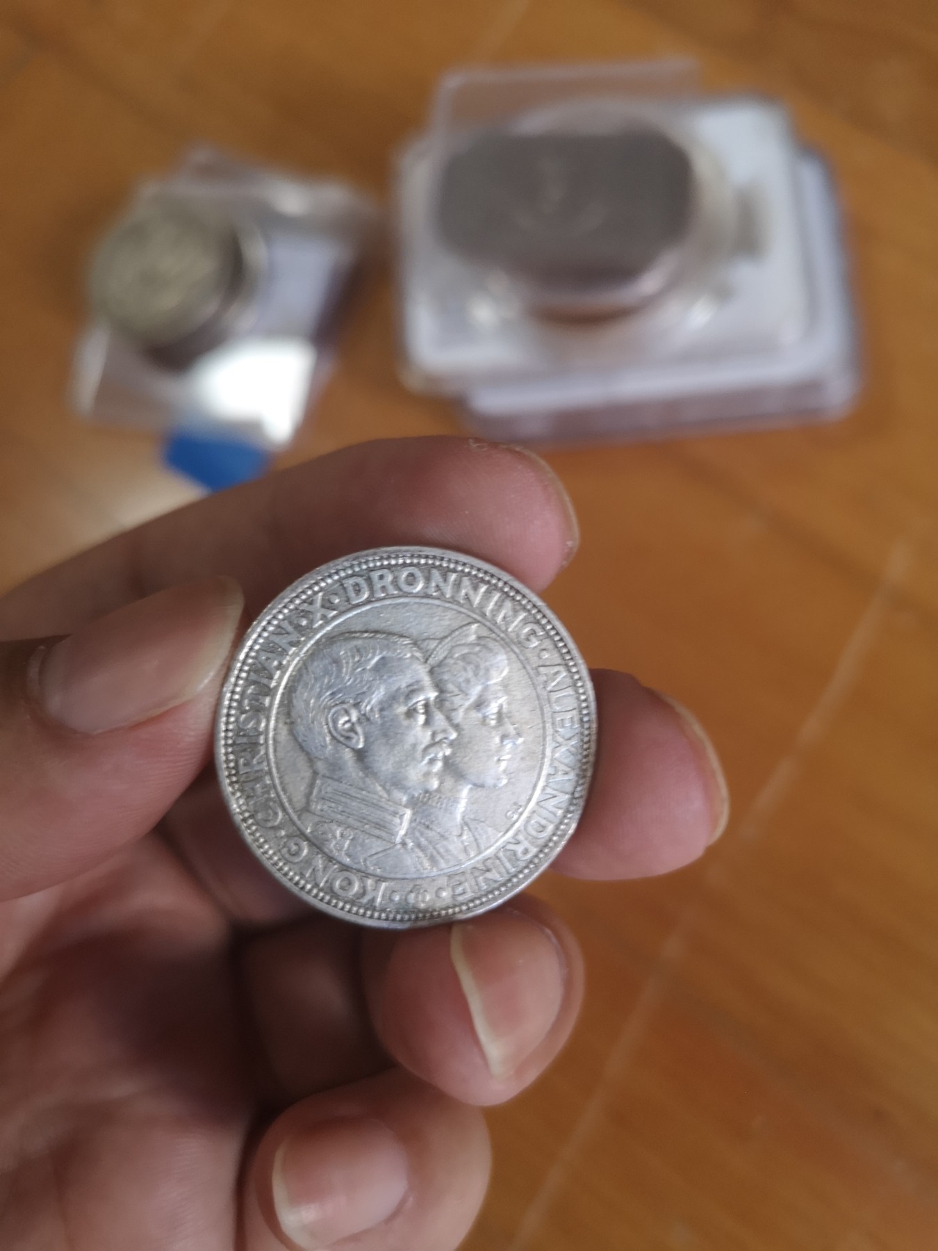 长老汇第24场老银币拍卖 1923丹麦克里斯蒂安十世银婚纪念2克朗银币
