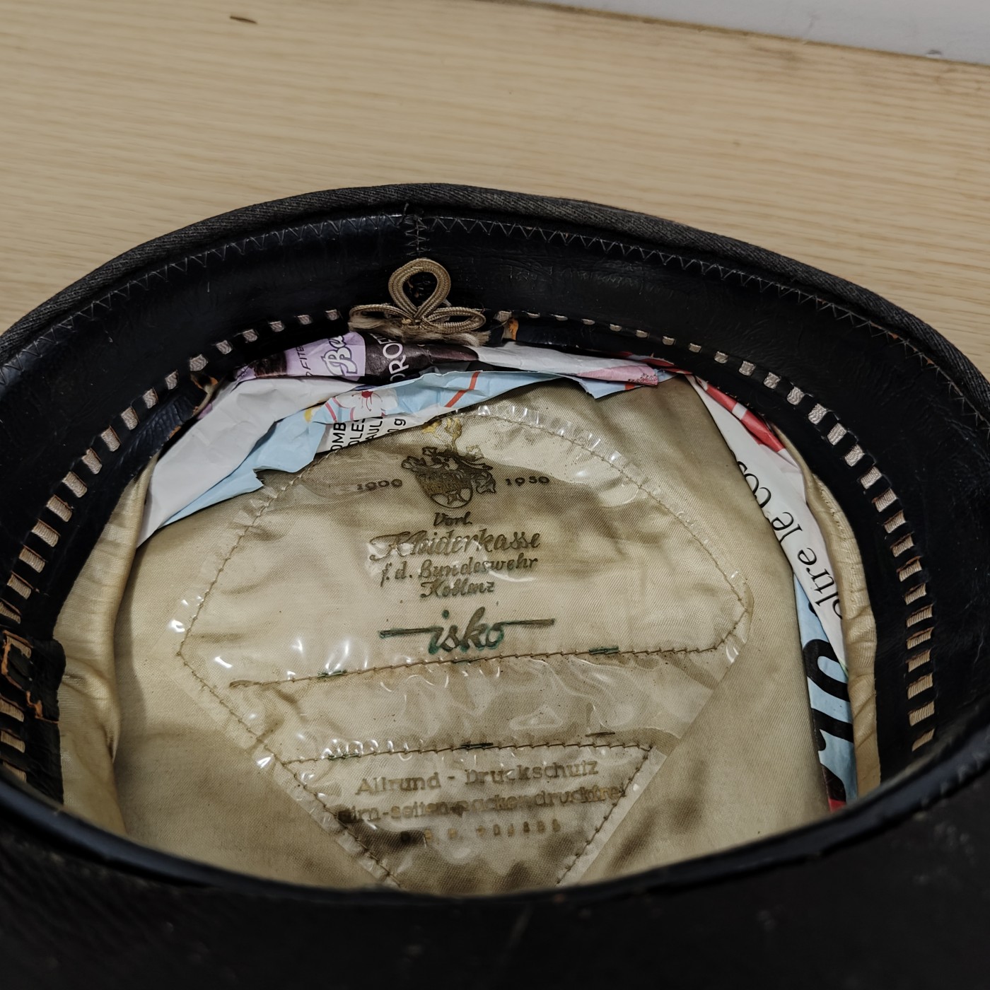 全场0元起拍 第77期 咸鱼国勋章拍卖专场 7月30日（周日）下午6：00开始 西德BW陆军校官57条例 早期深灰色刺绣大檐帽 57cm