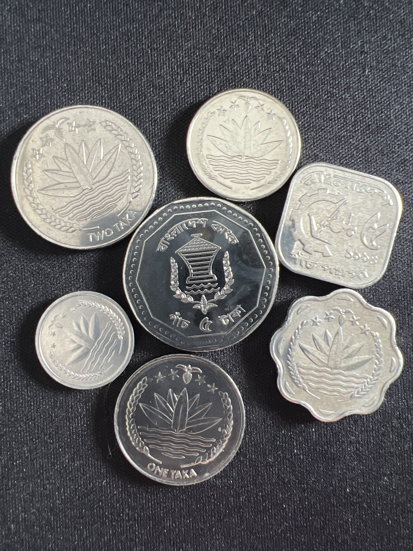 泡泡堂第366期  硬币专场 （无押金，捡漏，全场20包邮，偏远地区除外，接收代拍业务） 孟加拉七枚