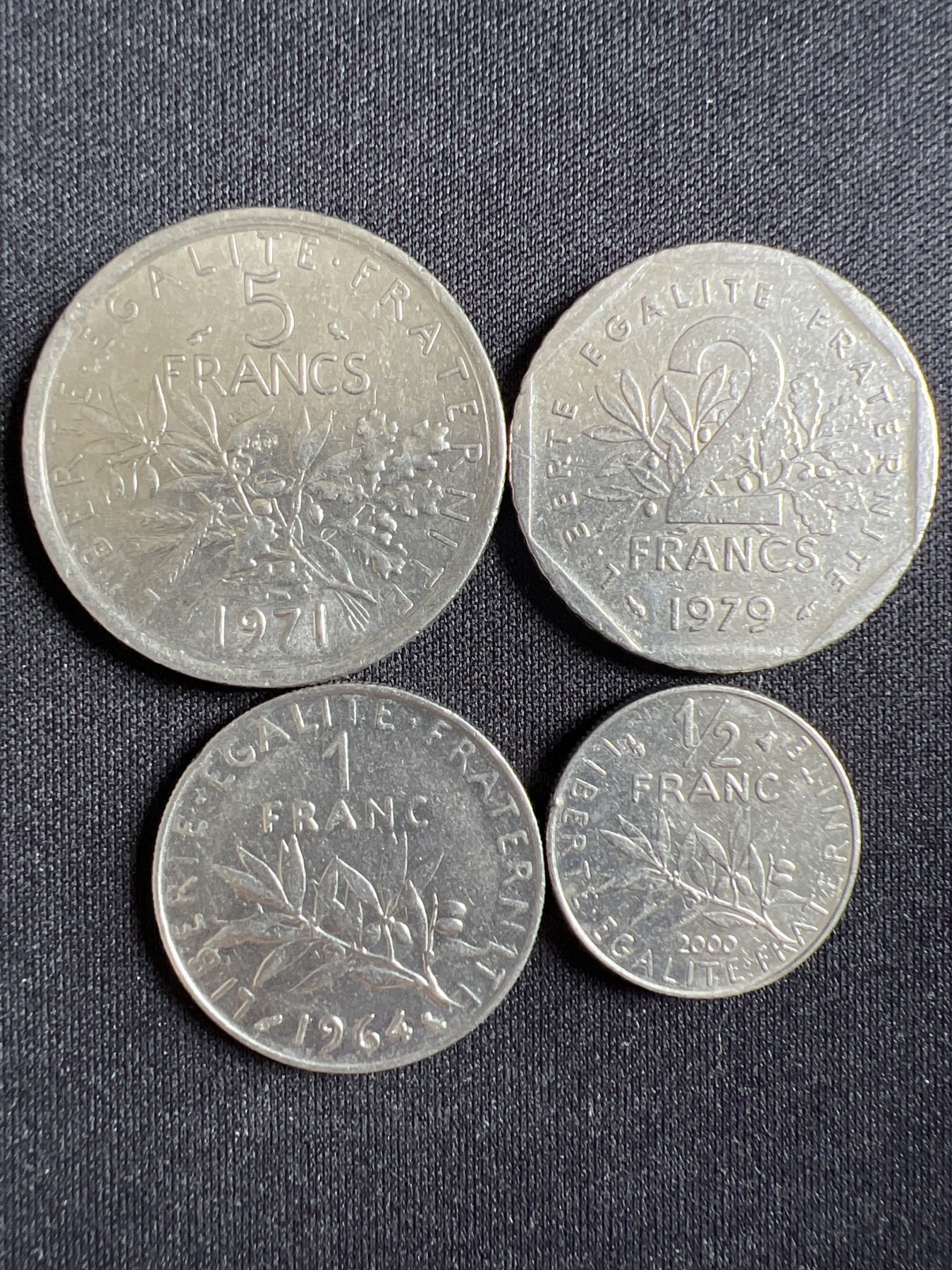 泡泡堂第367期  硬币专场 （无押金，捡漏，全场20包邮，偏远地区除外，接收代拍业务） 法国一套四枚