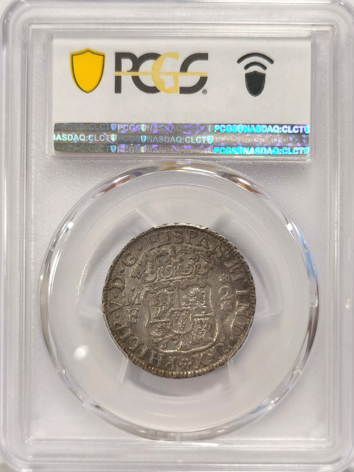 博洋堂世界钱币拍卖第036期（全场包邮） PCGS AU53 墨西哥1741年菲利普五世地球双柱2瑞尔 冠军分！