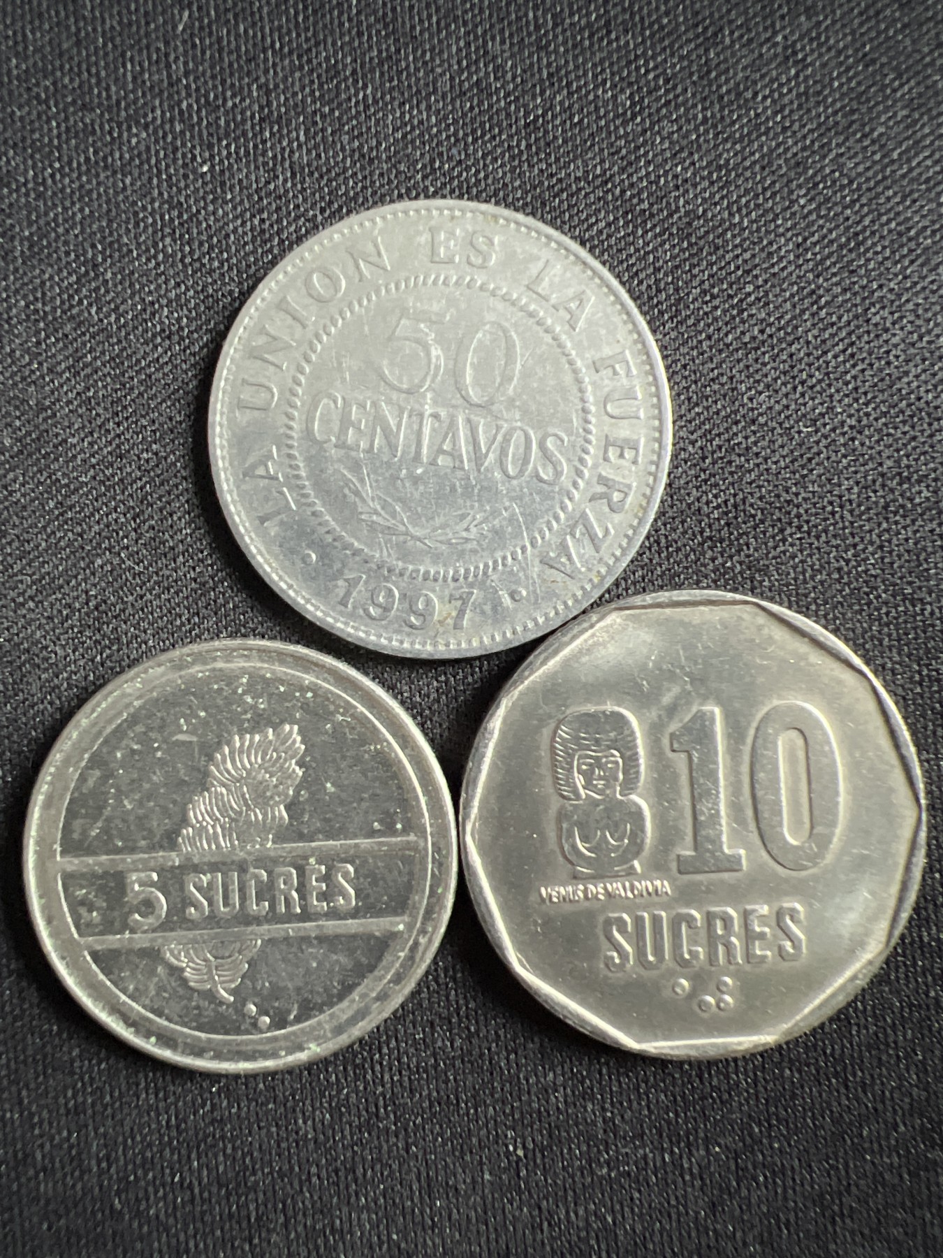 泡泡堂第367期  硬币专场 （无押金，捡漏，全场20包邮，偏远地区除外，接收代拍业务） 厄瓜多尔三枚