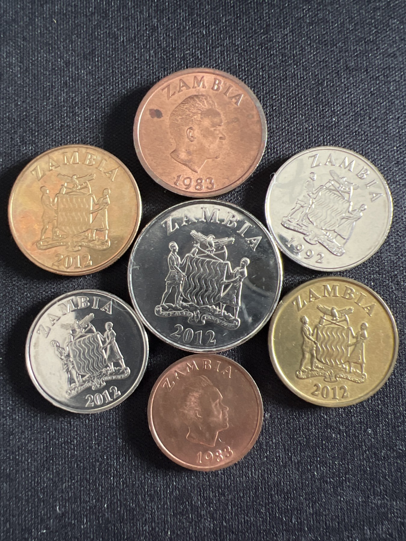 泡泡堂第366期  硬币专场 （无押金，捡漏，全场20包邮，偏远地区除外，接收代拍业务） 赞比亚七枚