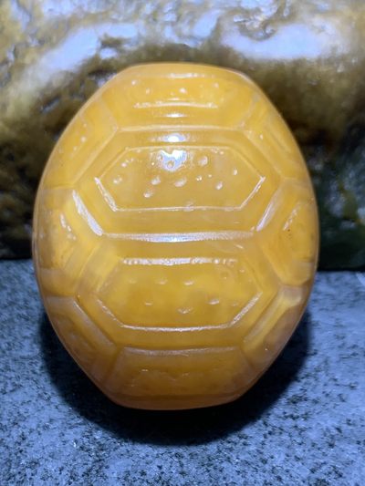 精美高玉化战国红玛瑙手工双面雕刻龟壳勒子一个，寓意：富甲天下， - 精美高玉化战国红玛瑙手工双面雕刻龟壳勒子一个，寓意：富甲天下，