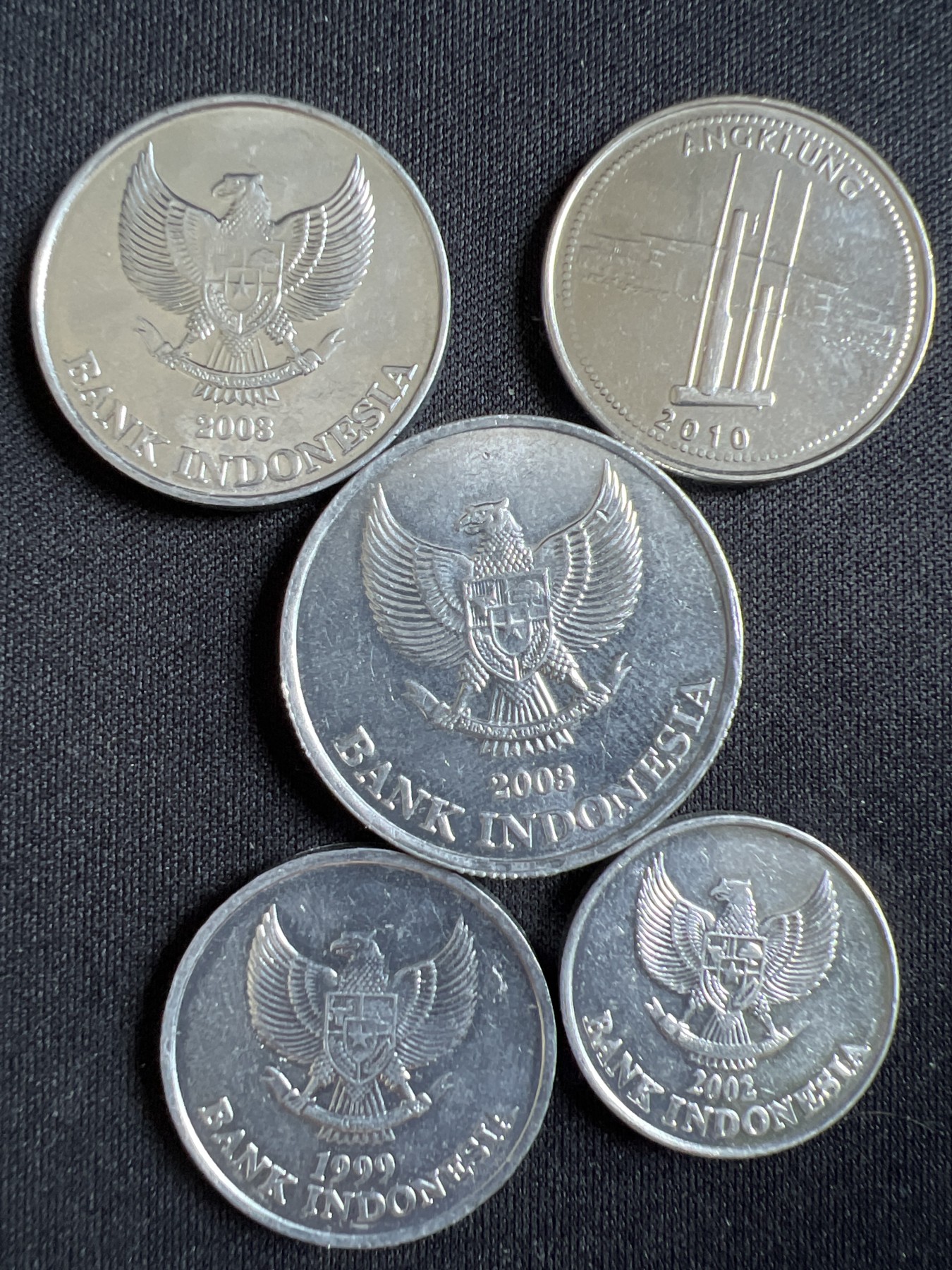 泡泡堂第367期  硬币专场 （无押金，捡漏，全场20包邮，偏远地区除外，接收代拍业务） 印尼一套五枚