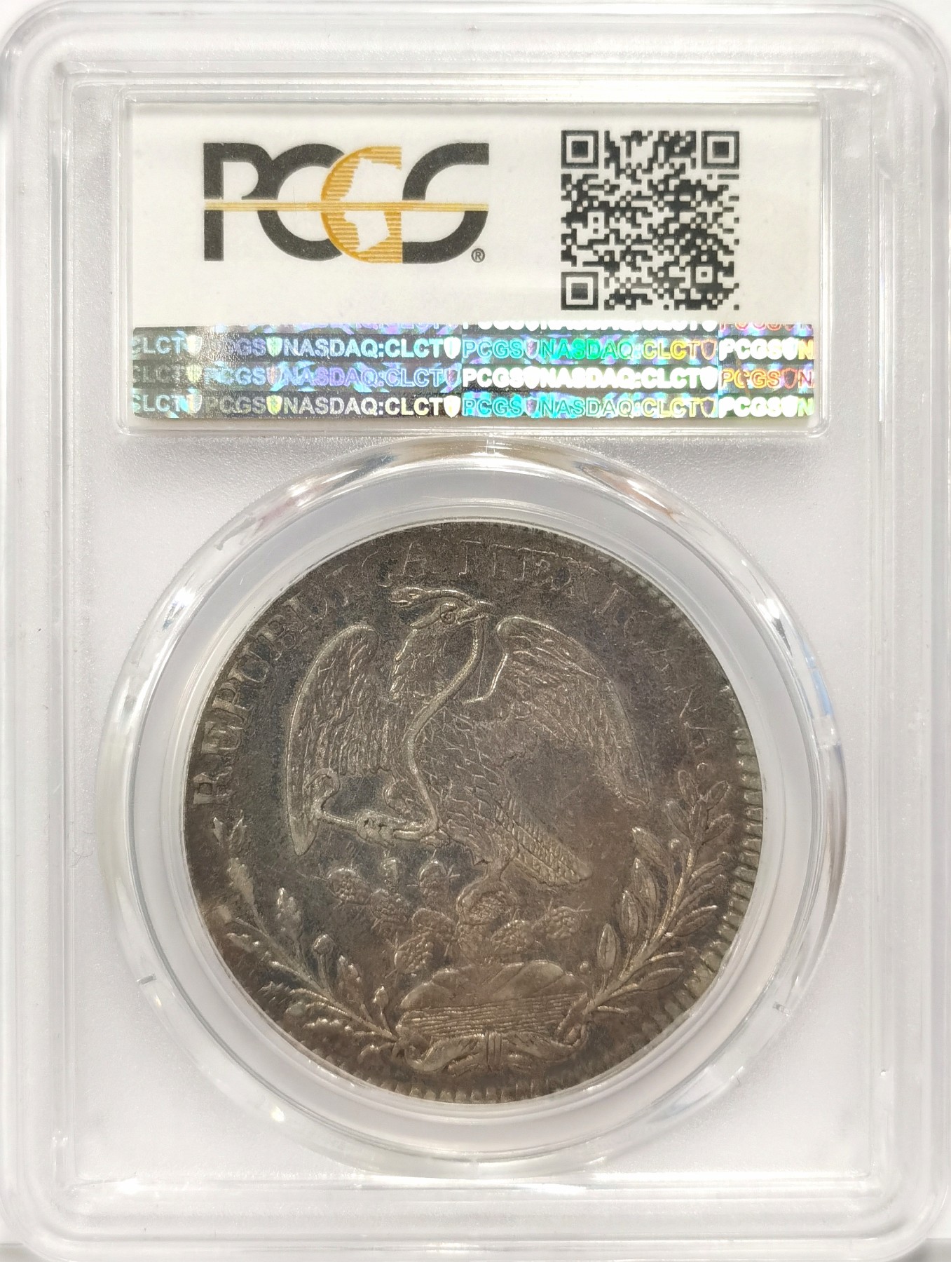 博洋堂世界钱币拍卖第036期（全场包邮） PCGS XF45 墨西哥1831年Do RM版花边鹰洋 少见五级鹰 任何比VF品相好的都是非常少见的 划痕是在盒子表面