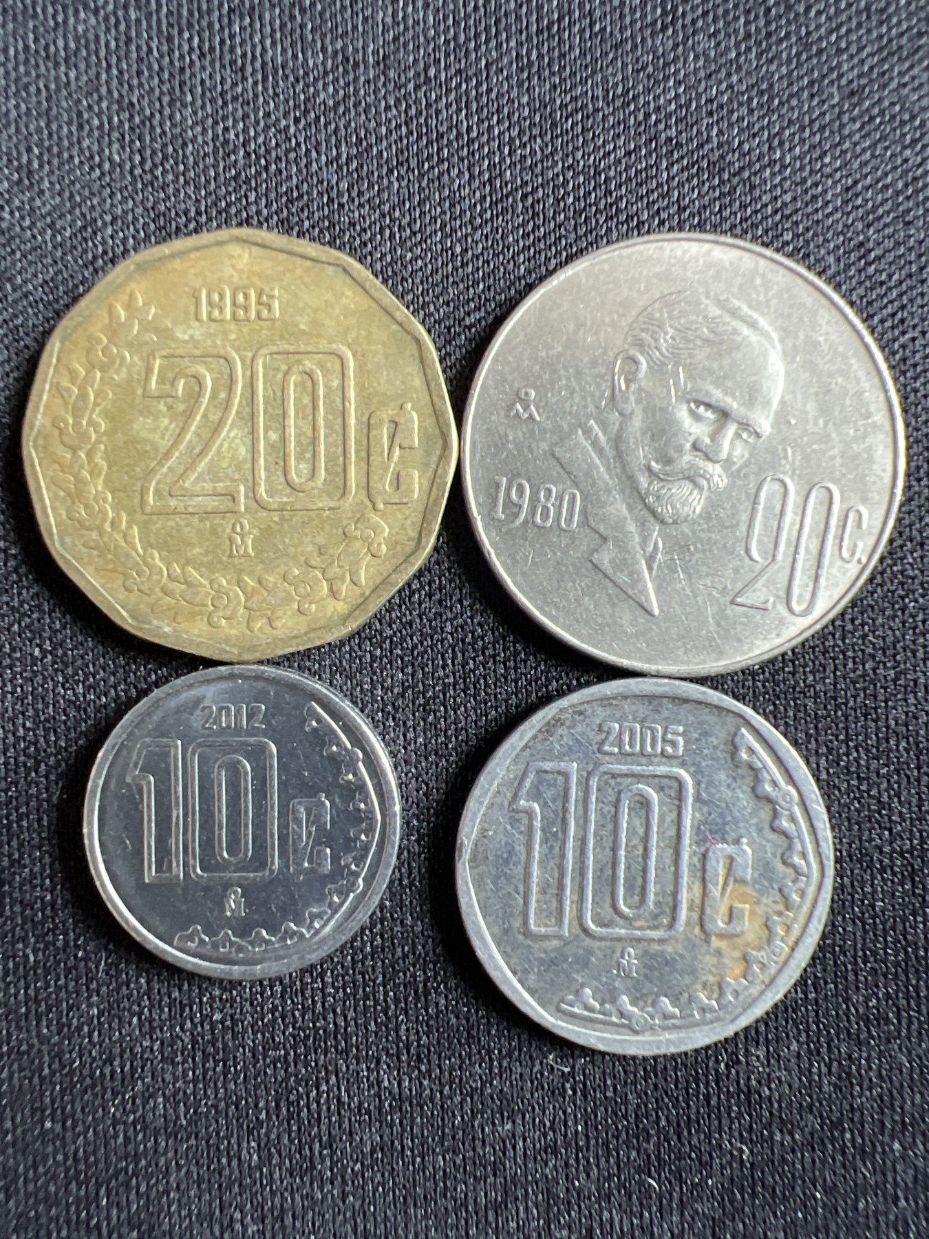 泡泡堂第367期  硬币专场 （无押金，捡漏，全场20包邮，偏远地区除外，接收代拍业务） 墨西哥四枚