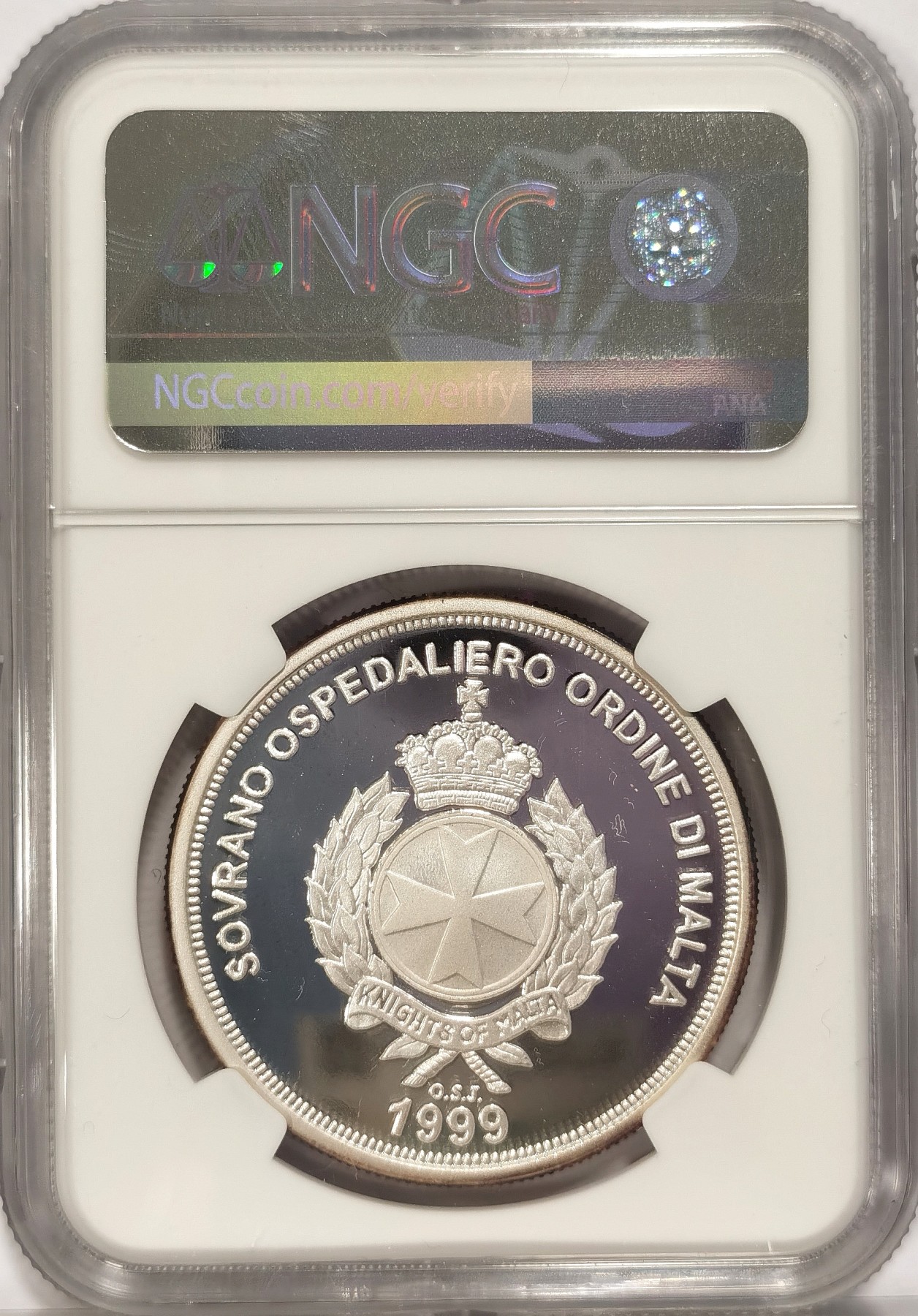 博洋堂世界钱币拍卖第036期（全场包邮） 珍稀币！NGC PF69UC 马耳他1999年亚历山大大帝500里拉精制银币，NGC唯一冠军分