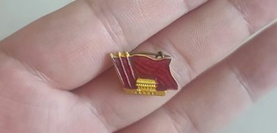 毛像纪念章 - 红旗纪念章