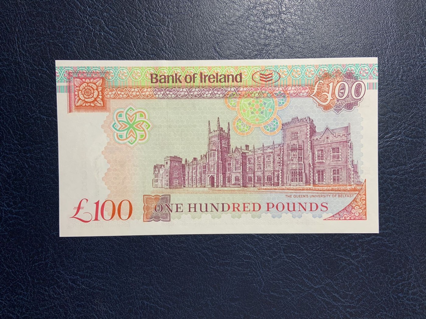 收藏联盟Quantum Auction 第277期拍卖  北爱尔兰银行2005年100镑 品相全新UNC 首发A冠 贝尔法斯特女王大学