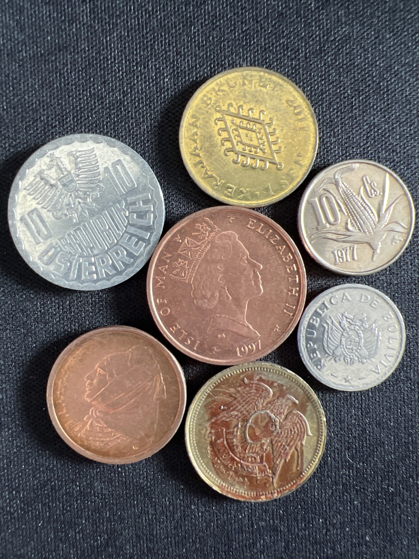 泡泡堂第368期  硬币专场 （无押金，捡漏，全场20包邮，偏远地区除外，接收代拍业务） 硬币七枚77