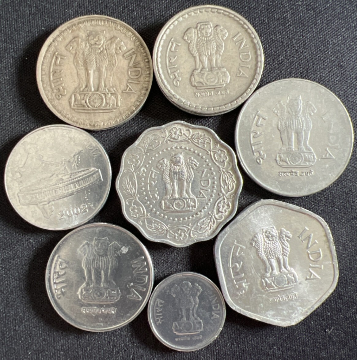 泡泡堂第368期  硬币专场 （无押金，捡漏，全场20包邮，偏远地区除外，接收代拍业务） 印度一套八枚
