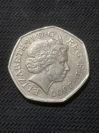 世界硬币1 元起拍无压力第8场 - 2000 年英国 50 便士