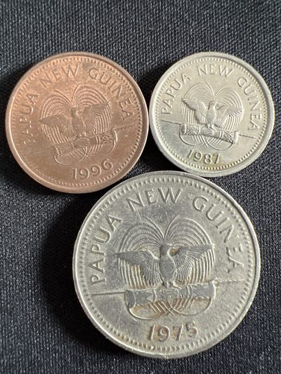 泡泡堂第368期  硬币专场 （无押金，捡漏，全场20包邮，偏远地区除外，接收代拍业务） - 巴布亚新几内亚三枚