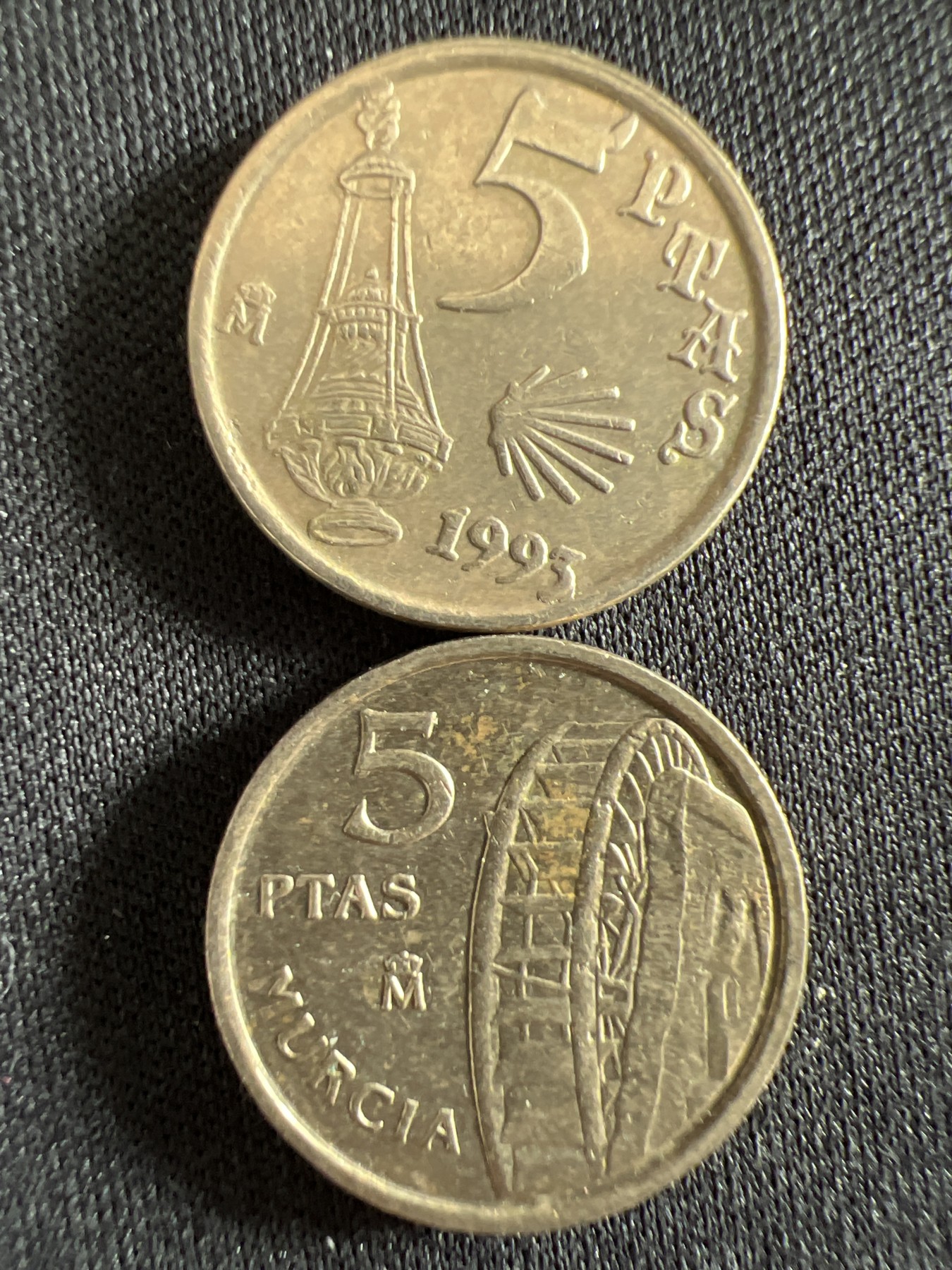 泡泡堂第368期  硬币专场 （无押金，捡漏，全场20包邮，偏远地区除外，接收代拍业务） 西班牙5比塞塔两种