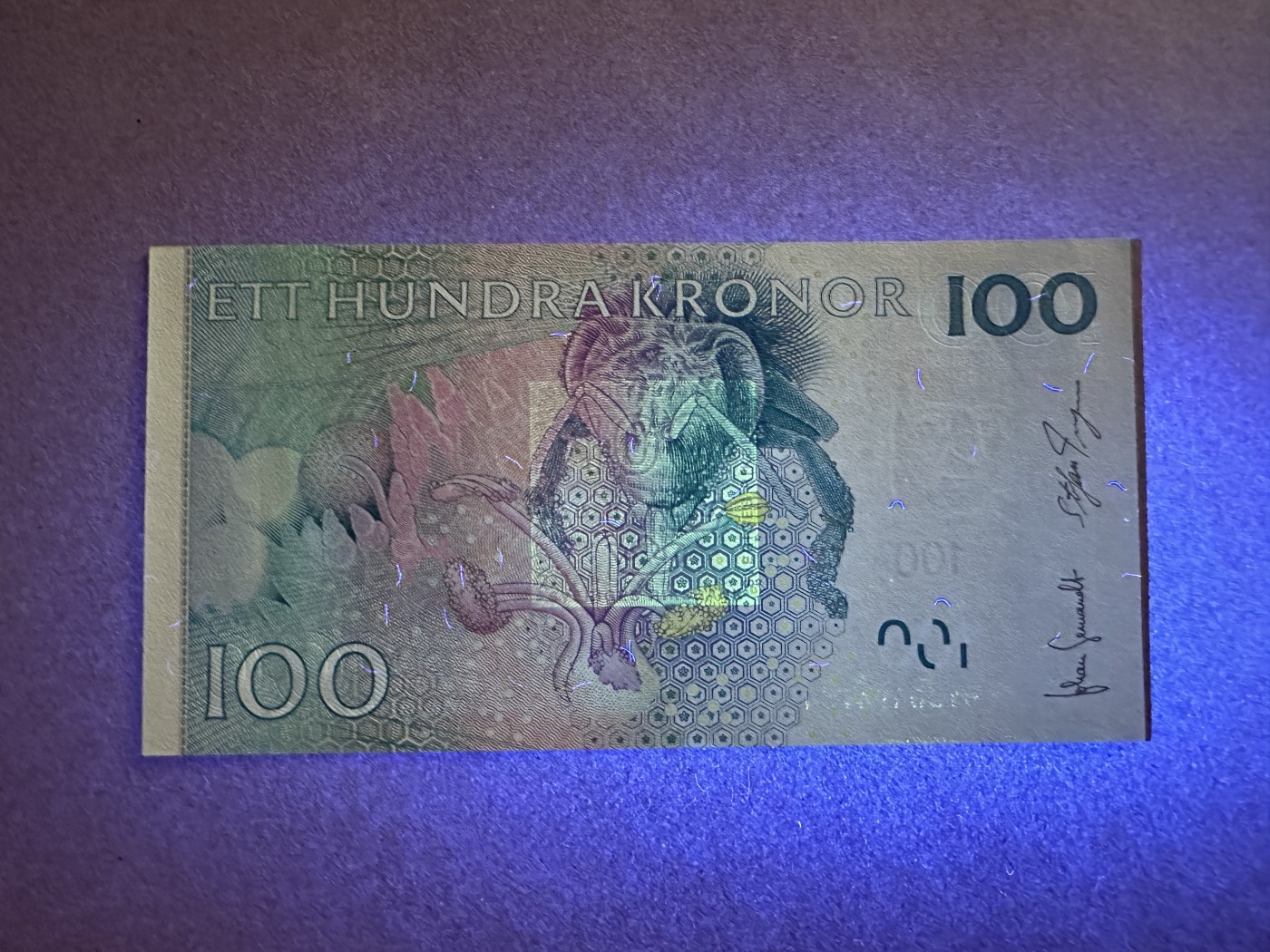 《张总收藏》112期—精品外币 众多靓号 满分法罗 冠军si神 瑞典100克朗 UNC 2009年 瑞典自然科学家林奈