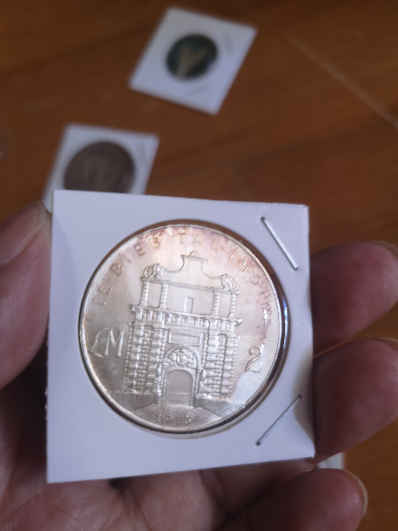 长老汇第25场老银币拍卖 1973马耳他城门2里拉银币