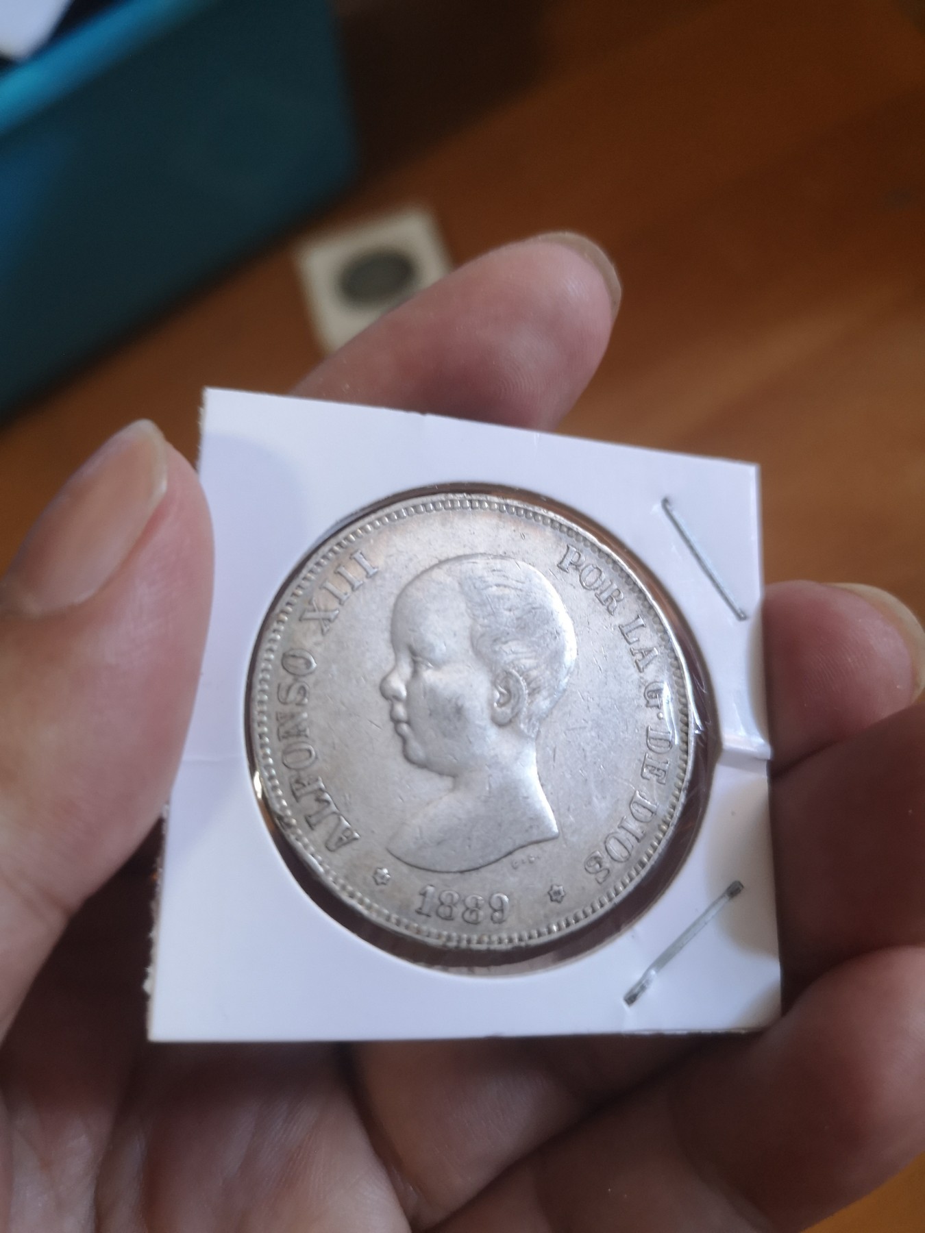 长老汇第25场老银币拍卖 1889西班牙阿方索十三世娃娃头5比塞塔银币