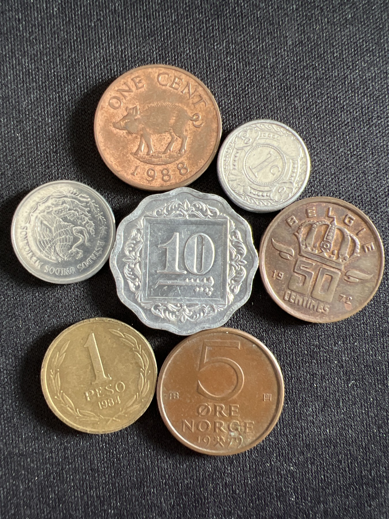 泡泡堂第368期  硬币专场 （无押金，捡漏，全场20包邮，偏远地区除外，接收代拍业务） 硬币七枚76