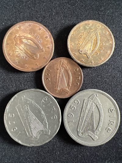 泡泡堂第368期  硬币专场 （无押金，捡漏，全场20包邮，偏远地区除外，接收代拍业务） - 爱尔兰五枚