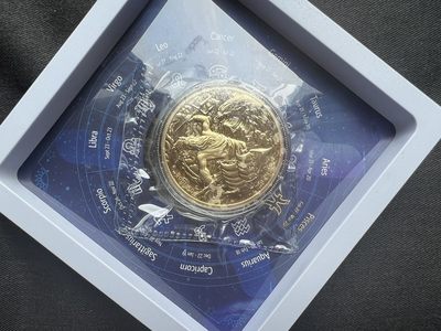 【币观天下】第230期钱币拍卖 - 【萨摩亚】星座纪念币 双鱼座 镀金
