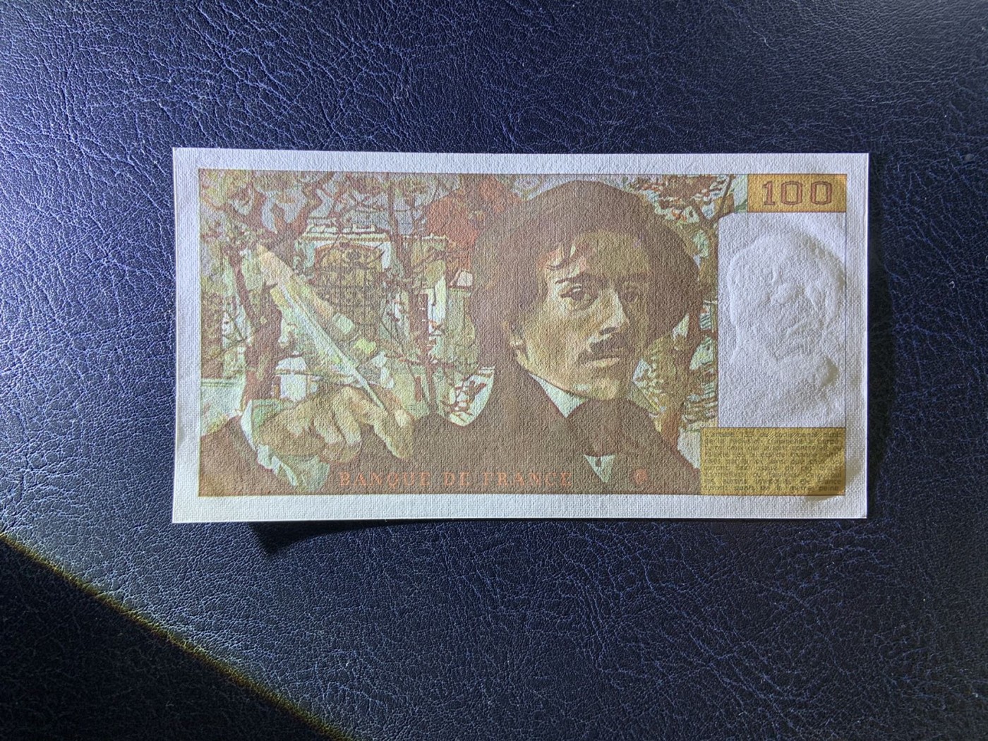 收藏联盟Quantum Auction 第277期拍卖  法国1981年100法郎 品相UNC 早期年份 票面轻微压痕 名画《自由引导人民》