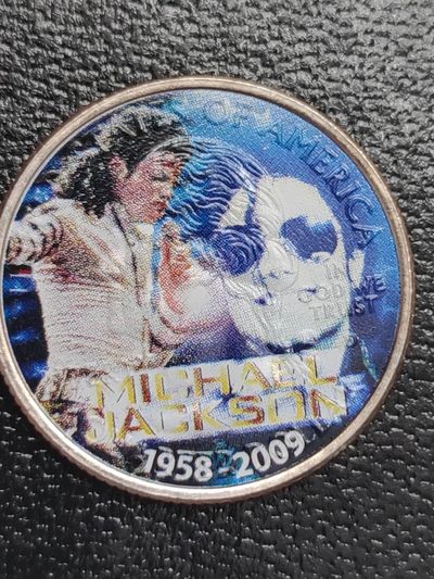 燕姐第52场拍卖 麦克杰克逊逝世纪念币（非官方）
