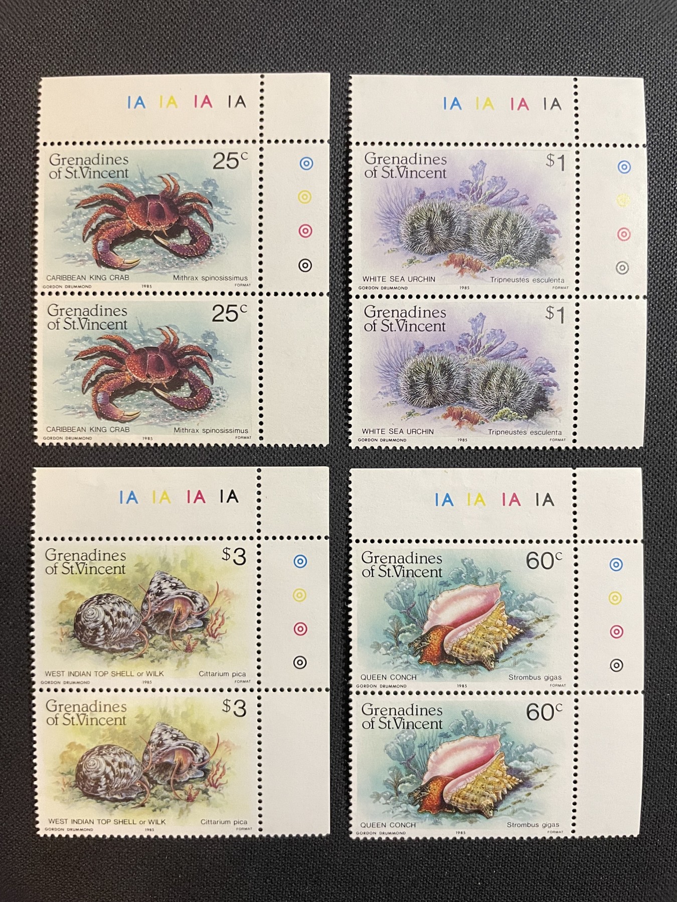 【第49期】莲池国际邮品拍卖 【秒杀】格林纳丁斯 海洋生物 双连新票