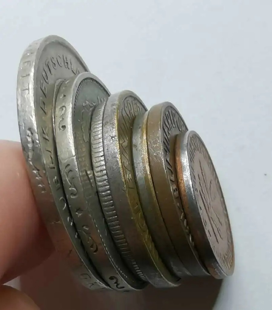 德国早期硬币流通品7枚套