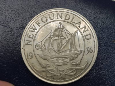 燕姐第52场拍卖 1936（1984）年爱八纽芬兰克朗币