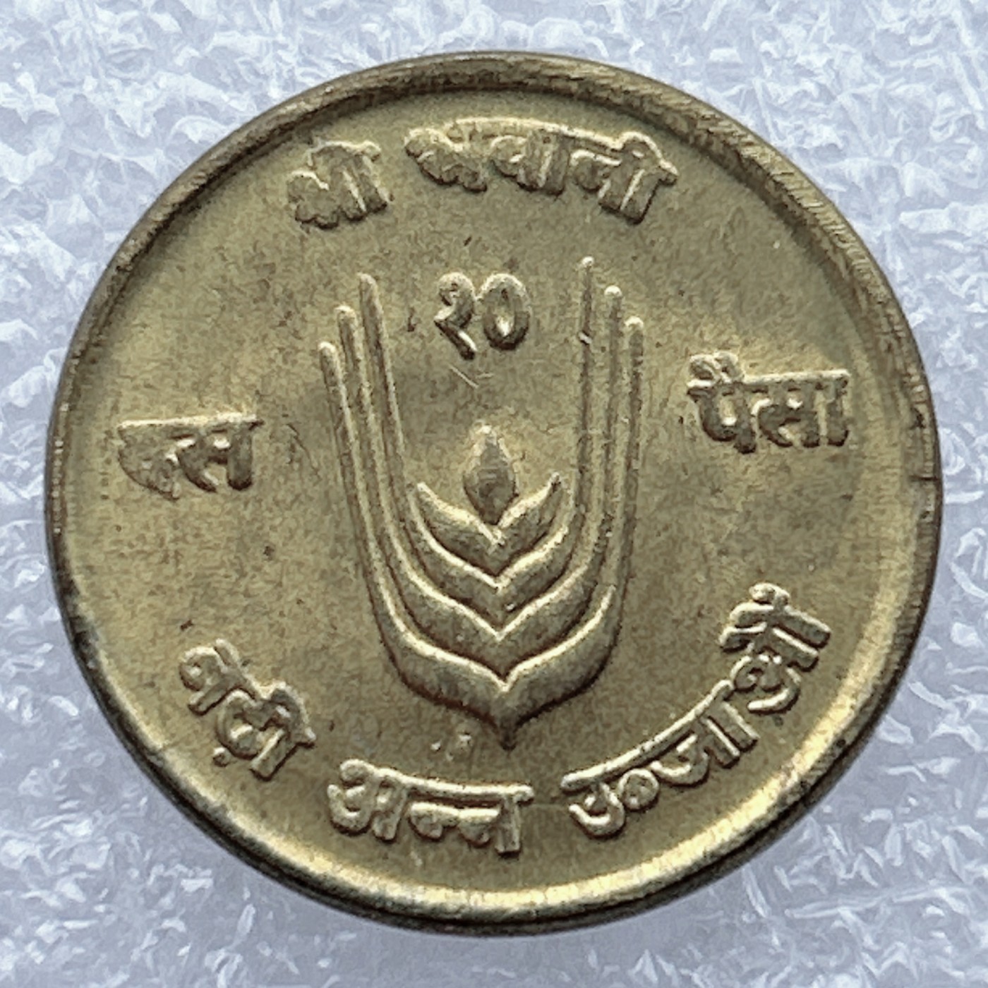 全场一元起拍 世界钱币散币场 第12期 尼泊尔 1971年 10派沙 FAO纪念币