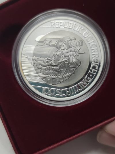 燕姐第52场拍卖 2001年奥地利交通科技100先令银铌币