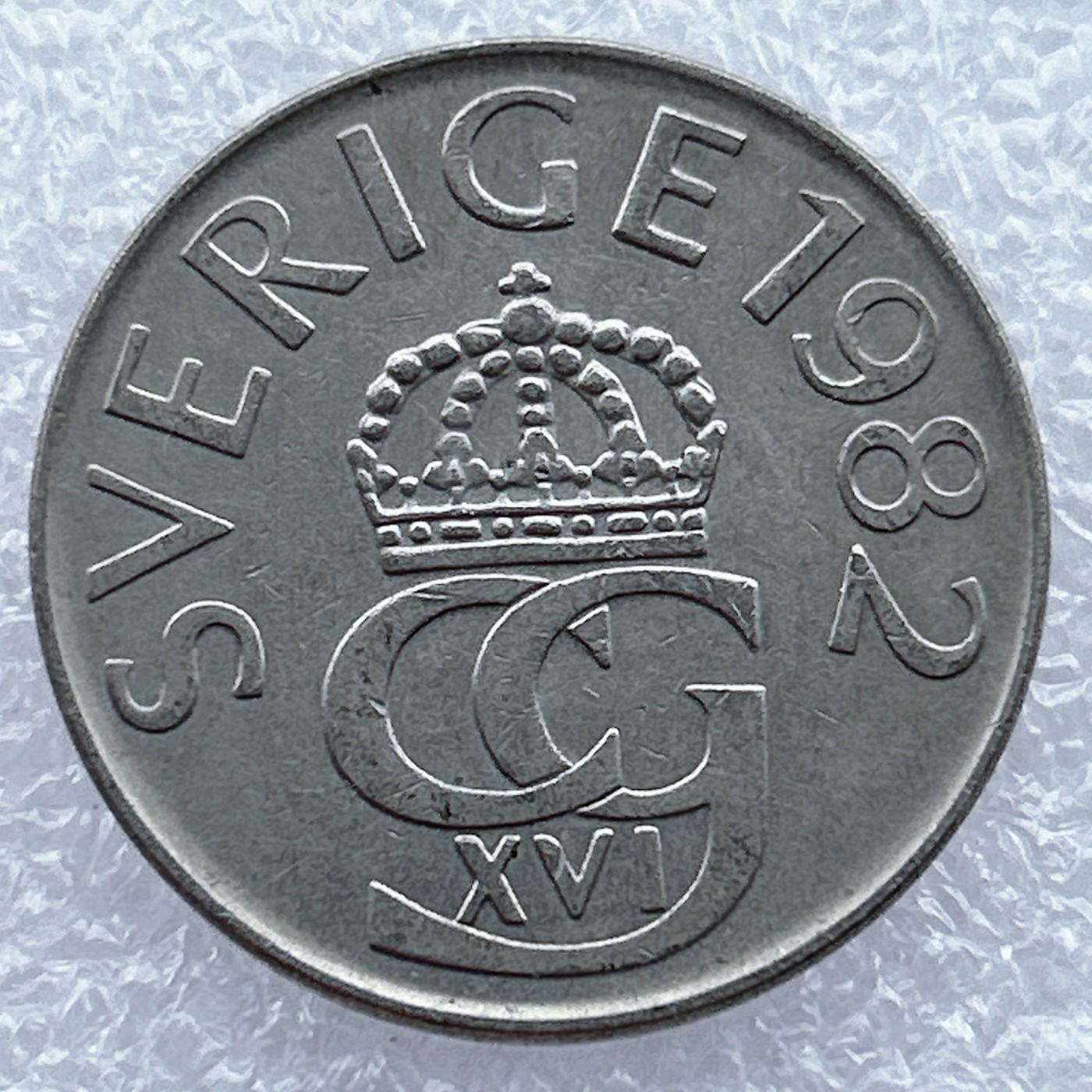 全场一元起拍 世界钱币散币场 第12期 1982年瑞典5克朗