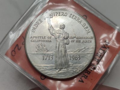 燕姐第52场拍卖 1963年美国发现加利福尼亚20克银章