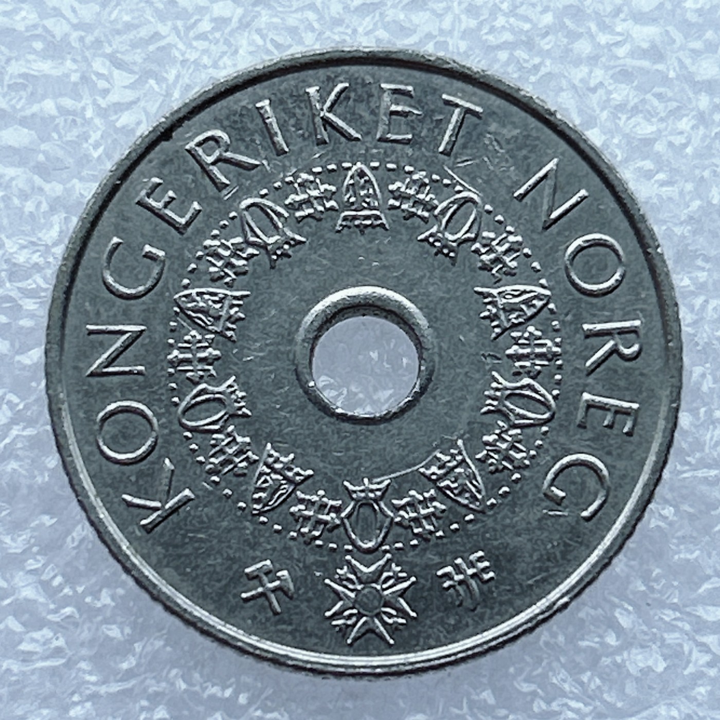 全场一元起拍 世界钱币散币场 第12期 挪威1998年5克朗铜镍币 哈拉尔五世