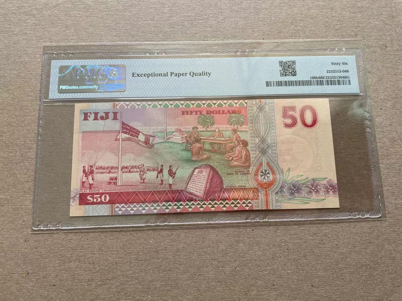 【Blue Auction】✨世界纸币精拍第352期——莫总专场XXVI 【无47】斐济 1996年50元 PMG66EPQ 女王