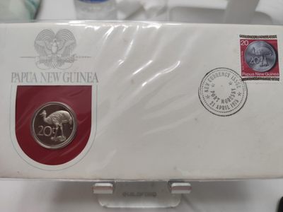 燕姐第52场拍卖 1975年巴布亚新几内亚20托伊邮币封