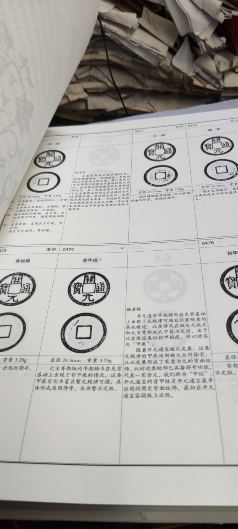 开元通宝版式图谱（作者签名）
