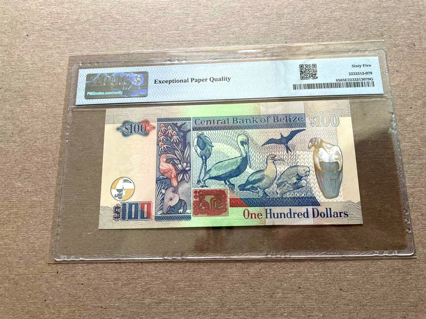 【Blue Auction】✨世界纸币精拍第352期——莫总专场XXVI 【首版早期年份 仅2张更高分】伯利兹 1994年100元 PMG67EPQ 高分 女王 